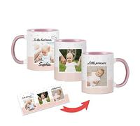 Wanapix | Tasse Personnalisée Fete des Meres | Tasse Mamie | Fete des Mamies | Cadeaux maman | Mug Maman | Collage Pois Mama Photos