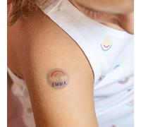 Wanapix | Tatouage Éphémère Personnalisé | Tatouage Temporaire pour Enfants et Adultes| Tatoo Facial | Mariage/Anniversaire/Fête/Enterrement de Vie | 2,5 x 2,5 cm