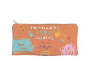 Wanapix | Trousse Scolaire personnalisée pour Enseignants | Cadeau pour profs | Fin d’année Scolaire | Porte-Crayons Tout-en-Un | Trousse 20x11 cm | Teacher