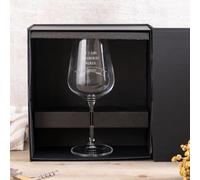 Wanapix | Verre à Vin Personnalisé | Boîte Cadeau Incluse | Cristal gravé avec le nom | Verre en cristal Personnalisé avec gravure | Je t'aime mère