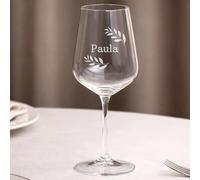 Wanapix | Verre à Vin Personnalisé | Cristal gravé avec le nom ou le texte de votre choix | Verres en cristal Personnalisé avec gravure | Name