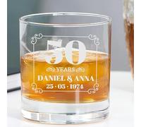 Wanapix | Verre a Whisky Personnalisé | Verre a Rhum avec Nom | 38 onvient au Lave-Vaisselle | Cadeau Original | Anniversaire