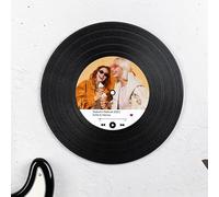 Wanapix | Vinyle Personnalisé | Chanson sur Spotify | Vinyle Décoratif Vintage| À accrocher | Support de Fixation Murale Inclus | Cadeau Original | 30ø cm