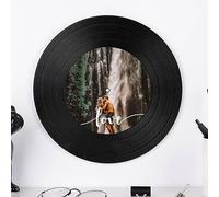 Wanapix | Vinyle Personnalisé | Love | Vinyle Décoratif Vintage| À accrocher | Support de Fixation Murale Inclus | Cadeau Original | 30ø cm