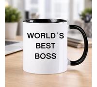 Wanapix | World's Best Boss Mug | Gifts for Couples & Friends | Festive Mug/Cadeau Original | Hot Drink Cup | 325 ml
