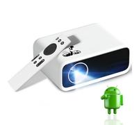 WANBO Mini Pro (Android 9.0) | Projecteur LED portable | Prise en charge native 720p Full HD 1080p | LTPS LCD | 2900L (250 ANSI) | Grand écran 176" | Maison Extérieur | WiFi & BT | Netflix, Prime et