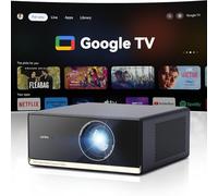 WANBO X5 Pro Vidéoprojecteur 4K, avec Google TV & Netflix【HDR10 / 1100 ANSI/Silencieux 26dB】 WiFi Bluetooth, 12W Haut-parleurs, Auto Focus & Keystone, Home Cinéma HDMI 2.0 (Anthracite)