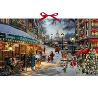 Wand-Adventskalender - Romantische Weihnachten in Paris