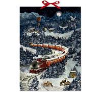 Wand-Adventskalender - Weihnachtsexpress in Winterlandschaft