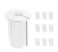 Wand Kabelführungsset - 10er Set Kabeldurchführungsbuchsen, Kabeltüllen Für Router Und Ethernet Adapter | Einfache Montage, Schutz Für Kabel Unds Wand