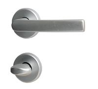 Wanda alpertec aluminium-r garniture de porte pour wC en aluminium anodisé badtüren r de la marque haeusler-shop poignée de porte, 78 mm, argent, 40070730K1