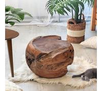 Wanda collection - Pouf en Racine de Teck Massif