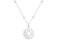 WANDA PLATA Collier Chakra, Pendentif Anahata Coeur Chakra en argent sterling, pour femmes, collier de yoga dans une boîte cadeau