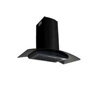 vidaXL Hotte murale Acier inoxydable 756 m³/h 90 cm Noir Noir