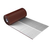 Wandanschlussband plissiertes Aluminium 30 cm x 5 m Dach Kamin Wand Schornstein 7 Farben (Kastanienrot)