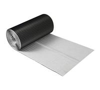 Wandanschlussband plissiertes Aluminium 30 cm x 5 m Dach Kamin Wand Schornstein 7 Farben (Schwarz)