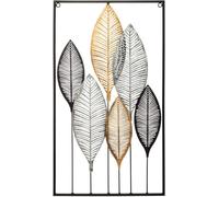 Wanddekoration "Blätter" - Metall 37 x 65 cm - Atmosphera créateur d'intérieur