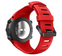 Wandeful Bracelet Compatible avec Suunto Core, Bracelet de Remplacement en Silicone (Rouge)