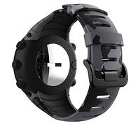 Wandeful Bracelet Compatible avec Suunto Core, Camouflage Bracelet de Remplacement en Silicone (Camouflage Gris)