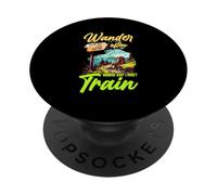 WANDER OFTEN WONDER WHY I DIDN'T TRAIN PopSockets PopGrip Adhésif