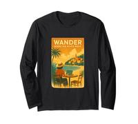 Wander Where The WiFi's Weak Vintage Digital Nomad Aesthetic Manche Longue