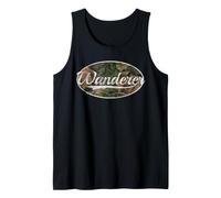 Wanderer Camouflage Camo Throwback Wilderness Travel Art Débardeur