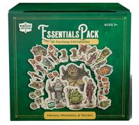 Wanderers Emporium Lot de 36 figurines DND plates de qualité supérieure avec bases | Ensemble de démarrage Donjons et Dragons 5e, Pathfinder, TTRPG, pions, standees, jetons (pack essentiel, 36