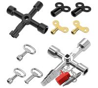 WanderGo Lot de 9 clés de purge de radiateur, clés universelles pour robinet, clés de purge pour radiateurs, compteurs électriques et ascenseurs