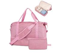 Wandering Nature For Spirit Airlines Sac de voyage pour articles personnels 45,7 x 35,6 x 20,3 cm avec compartiment à chaussures et poche humide pour homme et femme en attente de brevet, rose