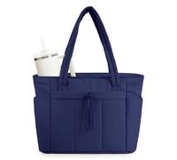 Wandering Nature Sac fourre-tout avec porte-gobelet, compartiment pour ordinateur portable et housse de chariot pour voyage, travail, infirmière, femme