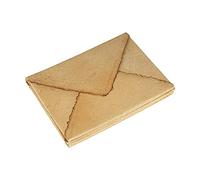 Wanderings Enveloppe Artisanale Vieillie À Bord Déchiré - 13x18 cm - Paquet de 25 Enveloppes Vintage pour Écrivains, Invitations, Papeterie de Mariage - Papier Recyclé Épais 150 GSM Pressé À Froid