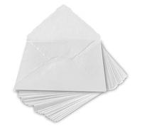 Wanderings Enveloppes Blanches Faites Main à Bords Frangés - Taille Moyenne 5,25 x 7,25" / 13x18 cm - Lot de 25 - Save The Date, Invitations, Calligraphie, Letterpress - 150 GSM