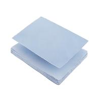 Wanderings Papier artisanal bleu A5 à bords frangés, 50 feuilles 15 x 21 cm, coton recyclé pressé à froid 150 GSM pour aquarelle, écriture, impression et cartes
