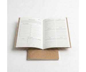 WANDERINGS Planner Hebdomadaire Non Daté A5 - Recharge Traveler’s Notebook | 60 Semaines 2 Carnets | Suivi d’Habitudes, Objectifs et Planification Quotidienne | 5,5" x 8,25" (14 x 21 cm)