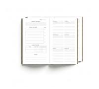 Wanderings Planner Hebdomadaire Non Daté - Recharge Traveler’s Notebook Format Standard | 60 Semaines, 2 Carnets | Suivi d’Habitudes, Objectifs et Planification | 4,25" x 8,25" (11 x 21cm)
