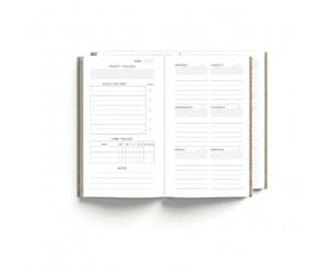 Wanderings Planner Hebdomadaire Non Daté - Recharge Traveler’s Notebook Format Standard | 60 Semaines, 2 Carnets | Suivi d’Habitudes, Objectifs et Planification | 4,25" x 8,25" (11 x 21cm)