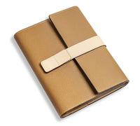 Wanderings Rechargeable A5 Cuir Agenda- Premium 6 Ring Classeur - Compatible Filofax, Pleine Fleur Cuir Organizer- with 52 Week Non Daté Agenda, 7x9" (pebbled- Deep Artichoke)