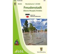 Wanderkarte 1:25 000 Freudenstadt: Oberes Murgtal, Kniebis