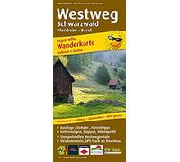 Wanderkarte Westweg Schwarzwald, Pforzheim - Basel 1 : 50 000
