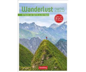 Wanderlust Calendrier culturel hebdomadaire 2025 - 53 visites de Sylt aux Alpes : calendrier photo avec les plus beaux sentiers de randonnée d'Allemagne et d'Europe. (Planificateur hebdomadaire