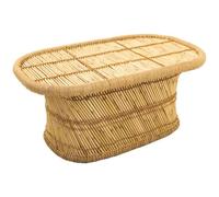 WANDERLUST DECO Mesa Auxiliar de bambú marrón 102x65x45