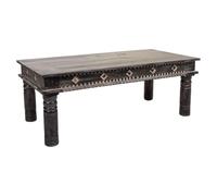 WANDERLUST DECO Mesa Centro de Madera Negra 119x61x46