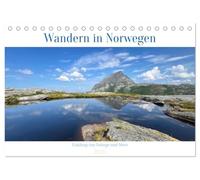 Wandern in Norwegen - Einklang von Gebirge und Meer (Tischkalender 2026 DIN A5 quer), CALVENDO Monatskalender: Bilder aus den schönsten Regionen Norwegens