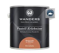 Wanders Erlebnisse Peinture murale mate élégante pour cuisine, 2,5 l, terre cuite/brun rougeâtre, haute couvrance, séchage rapide