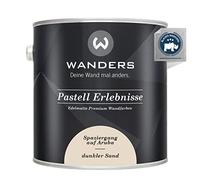 Wanders Erlebnisse Peinture murale mate élégante pour meubles de cuisine et meubles de cuisine, 2,5 l, sable foncé/beige Haute opacité, séchage rapide