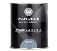Wanders Peinture Shabby Chic à la Craie 750 ml - Eaux Douces/Bleu Gris Pâle - Laque pour Meubles de Cuisine et Peinture pour Meubles sans Ponçage. Peinture à la Craie, pour Bois & Plus. Haute