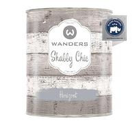 Wanders Peinture Shabby Chic à la Craie 750 ml - Horizon/Gris Pâle - Laque pour Meubles de Cuisine et Peinture pour Meubles sans Ponçage. Peinture à la Craie, pour Bois & Plus. Haute Couvrance