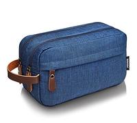 WANDF Trousse de Toilette pour Hommes Femmes Trousse de Toilette Toilette pour Hommes Femmes Nylon Léger (B - Bleu)