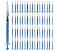 WANDGU 100 pièces Seringues 1 ml: tube en plastique 1 ml/cc 32 g, seringues en plastique, outils de mesure polyvalents, petite seringue doseuse, seringues jetables, emballage individuel