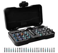 WANDGU 24 en 1 Jeu de Tournevis à Cliquet: Cliquet Screwdriver 24 en 1 avec Detachable Manche en T, Jeu de Tournevis à Cliquet Léger 24 en 1 pour Meubles, Bicyclette, Ordinateur